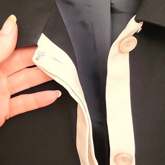 Shacket! Black with Beige Contrast Trim, 10 - Picture 5 of 11